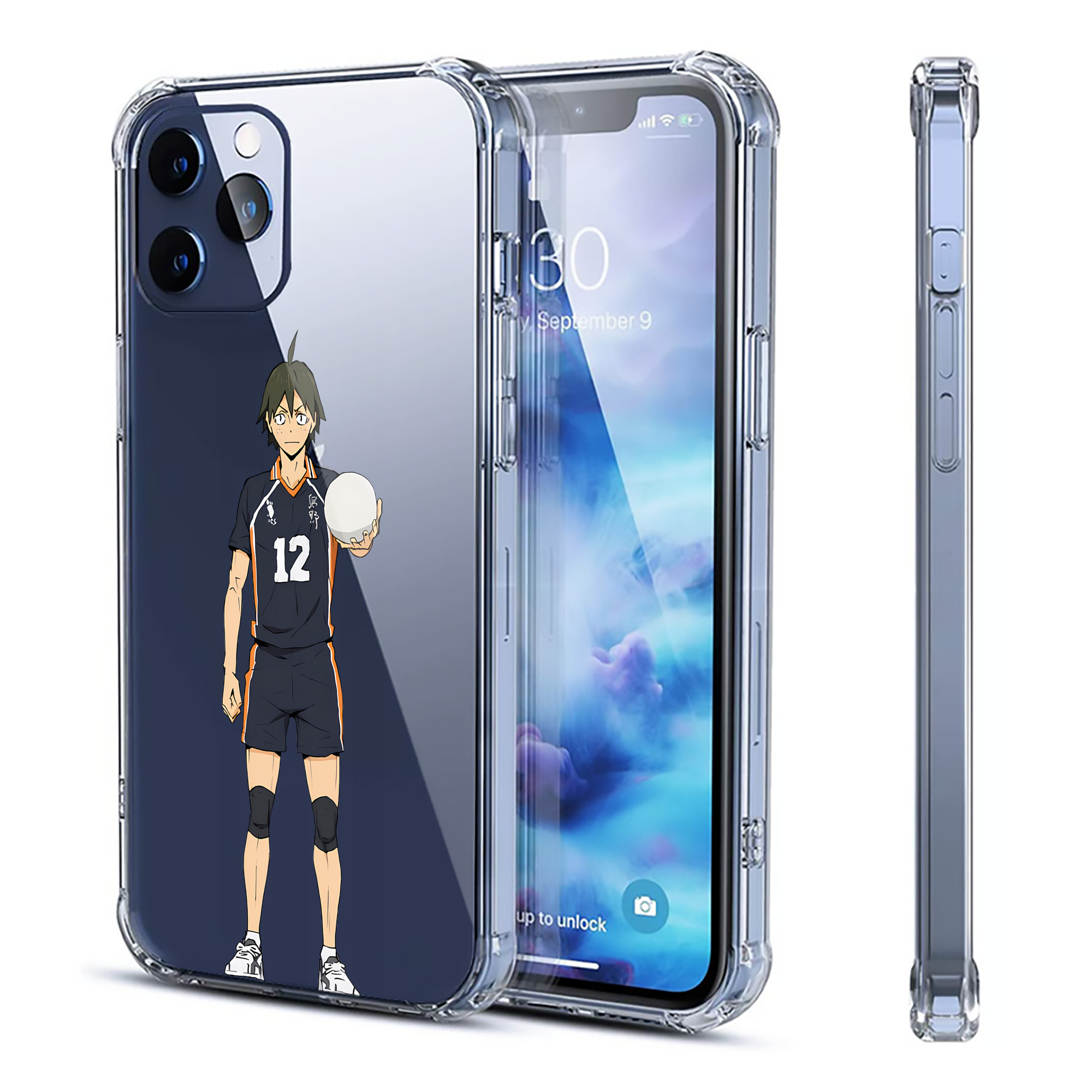 （画像用） ハイキュー!! Haikyu!! 【iPhone 12シリーズ対応】透明スマホケース（クリアソフトケース）